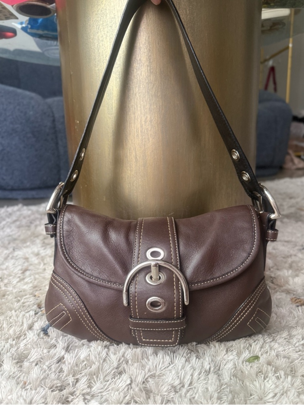 COACH VINTAGE 2006 CHOCOLATE BROWN MINI SOHO